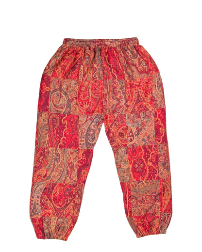Patchwork Harem Pants