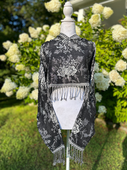 Cropped Pashmina Hoodie