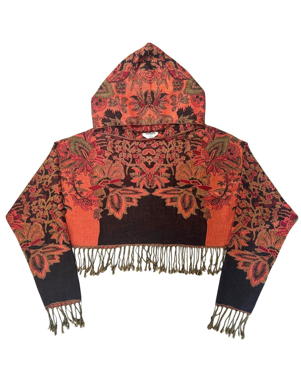 Cropped Pashmina Hoodie
