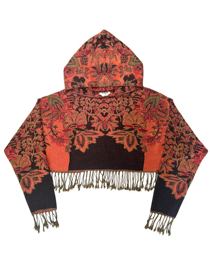 Cropped Pashmina Hoodie
