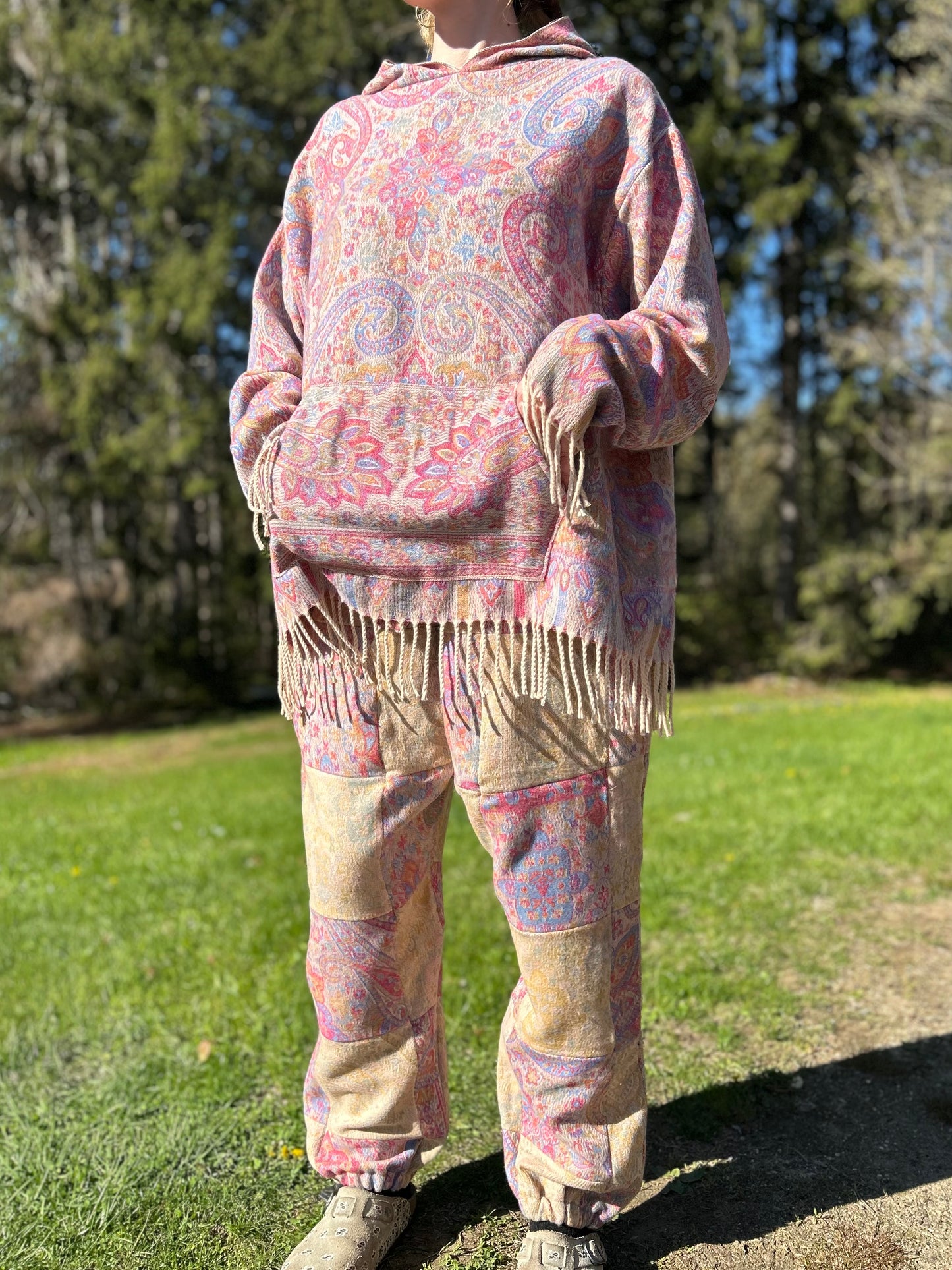 Patchwork Harem Pants