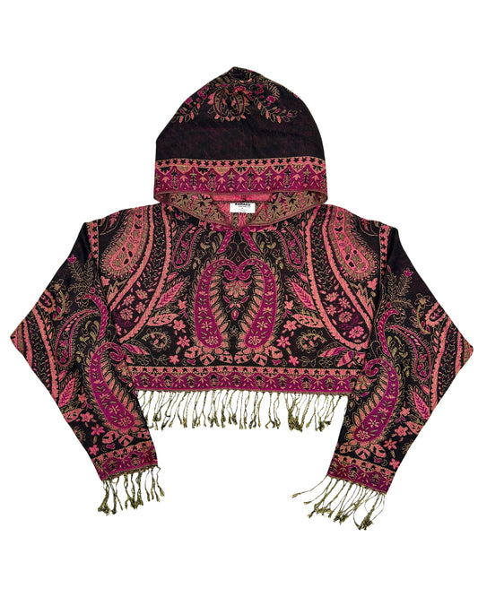 Cropped Pashmina Hoodie