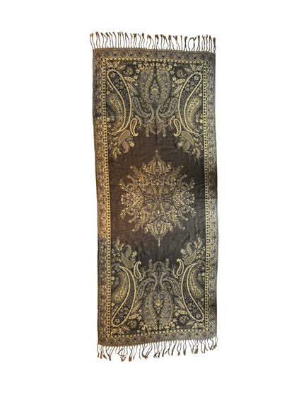 Metallic Paisley Pashmina