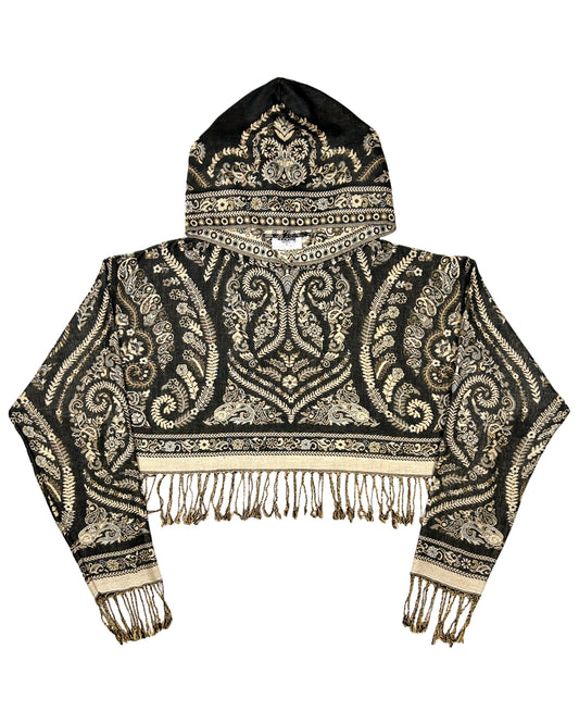 Cropped Pashmina Hoodie