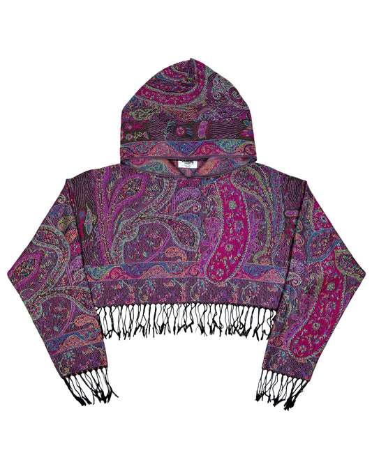 Cropped Pashmina Hoodie