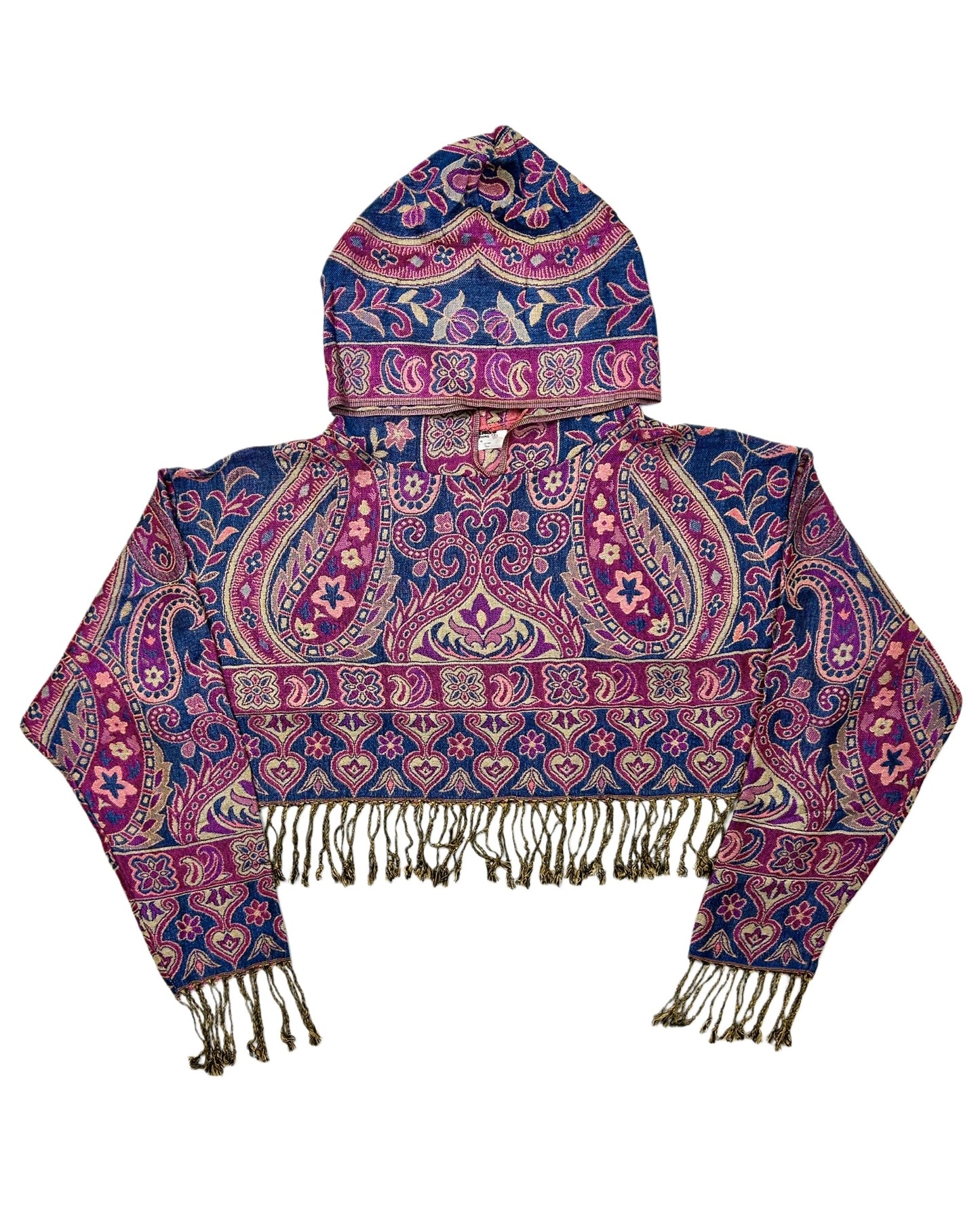 Cropped Pashmina Hoodie