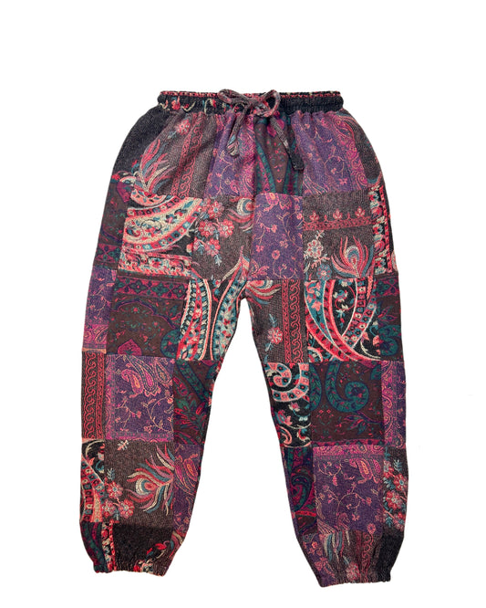 Patchwork Harem Pants