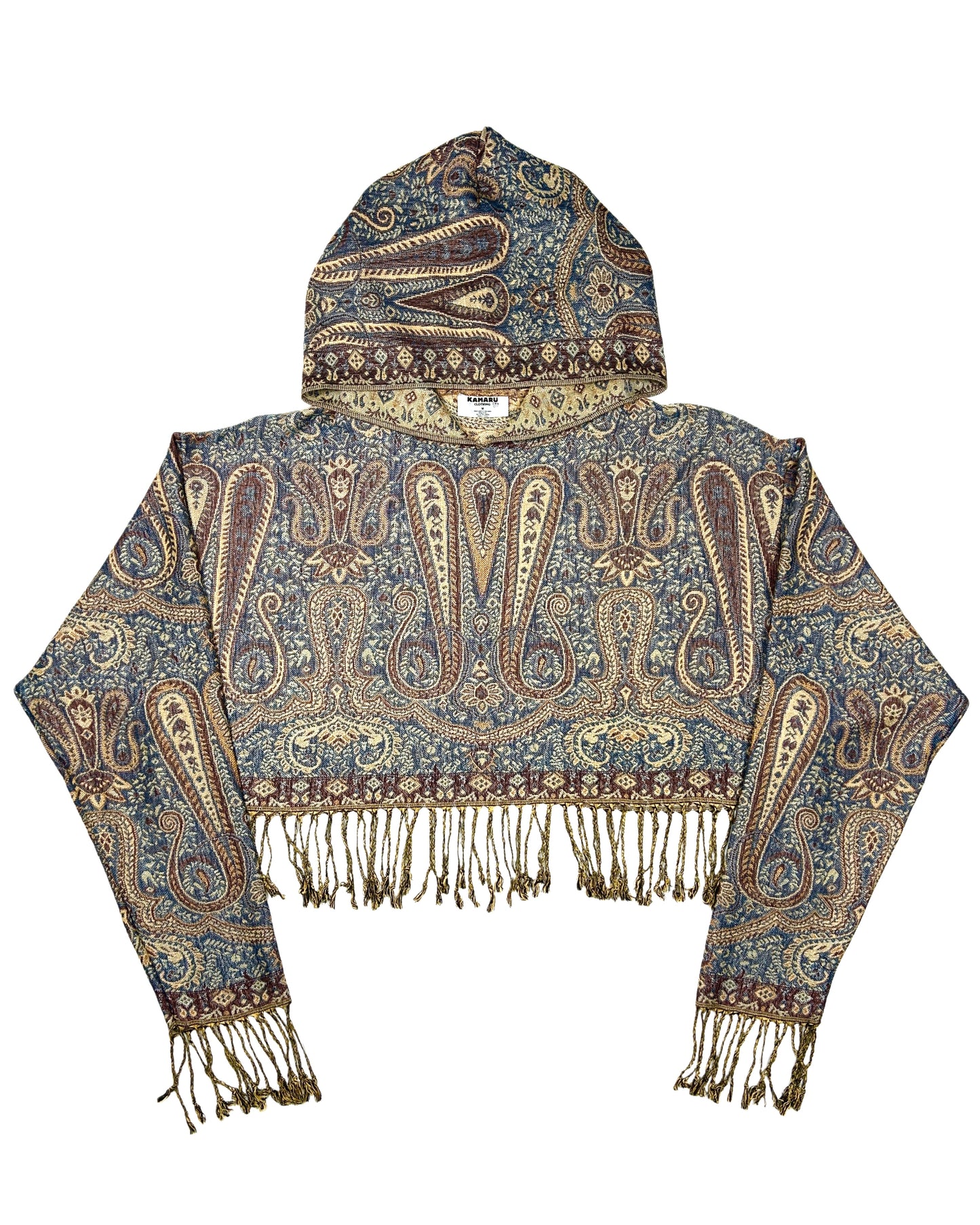 Cropped Pashmina Hoodie