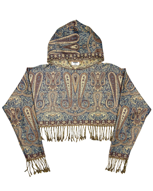Cropped Pashmina Hoodie