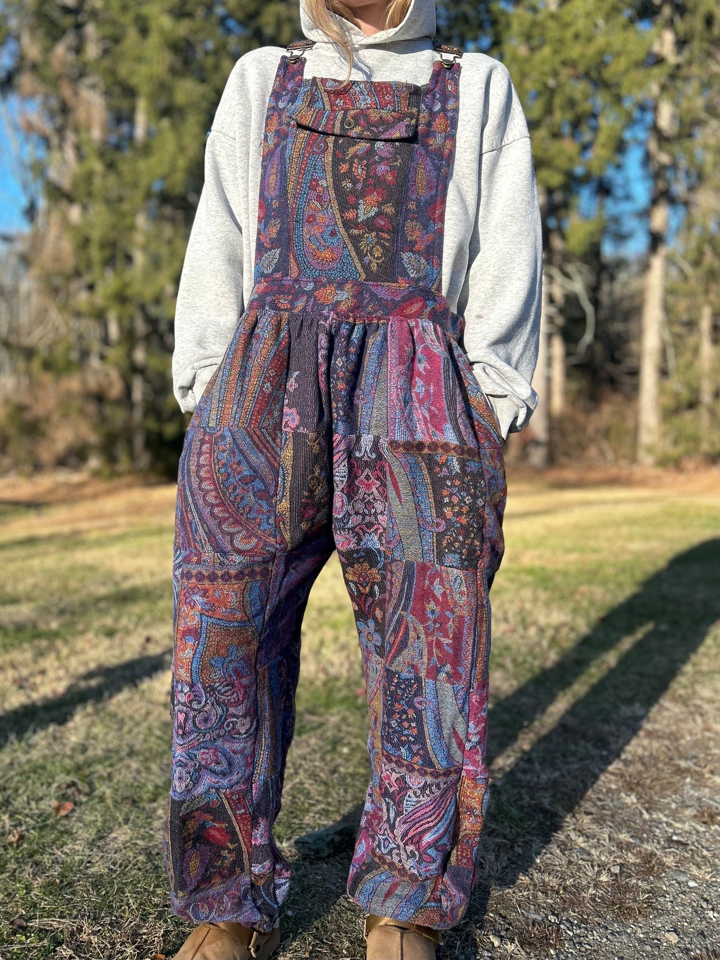 Patchwork Overalls
