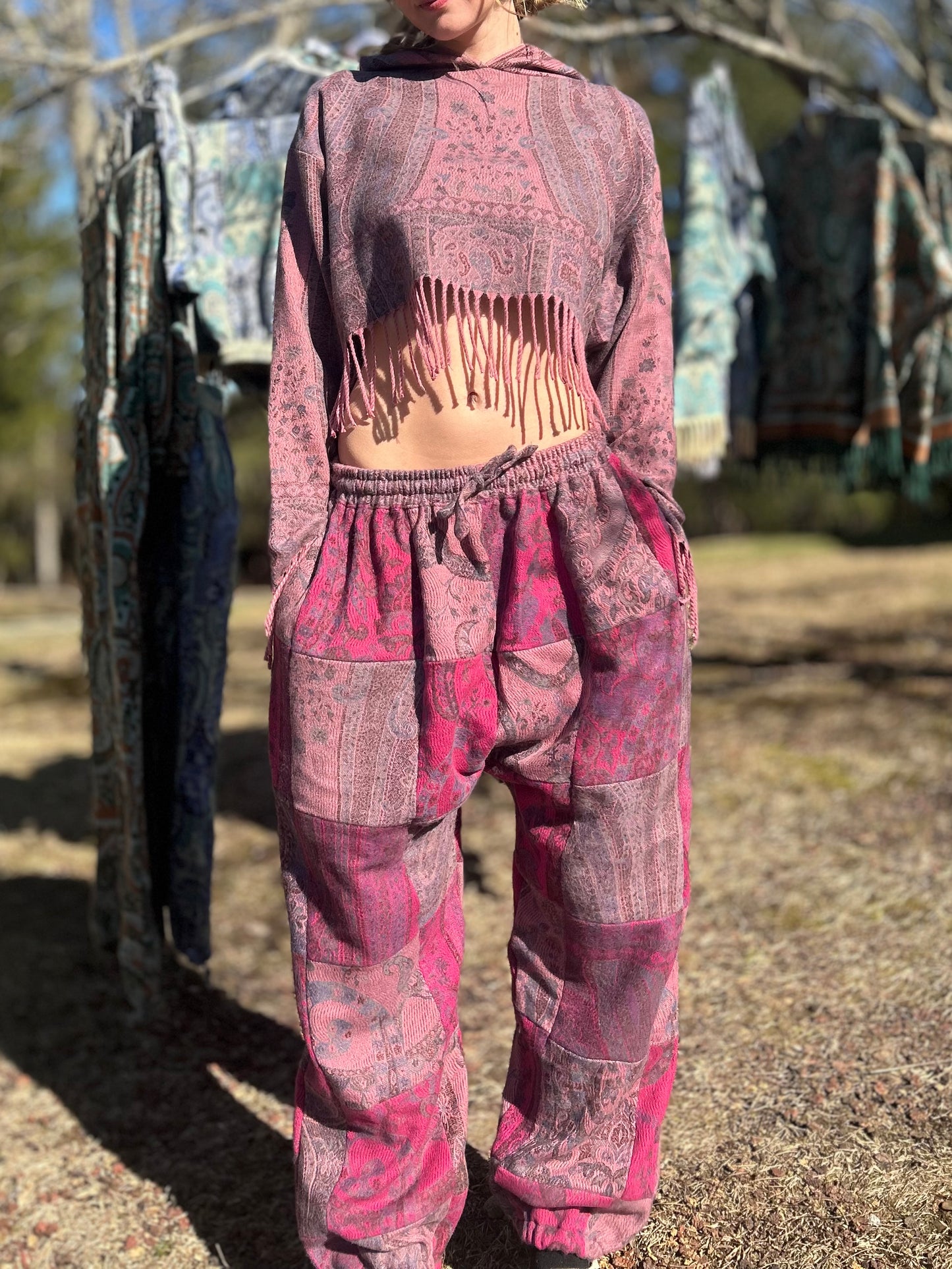 Patchwork Harem Pants
