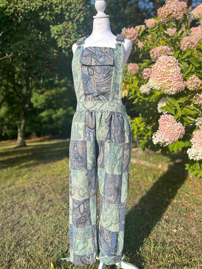 Patchwork Overalls