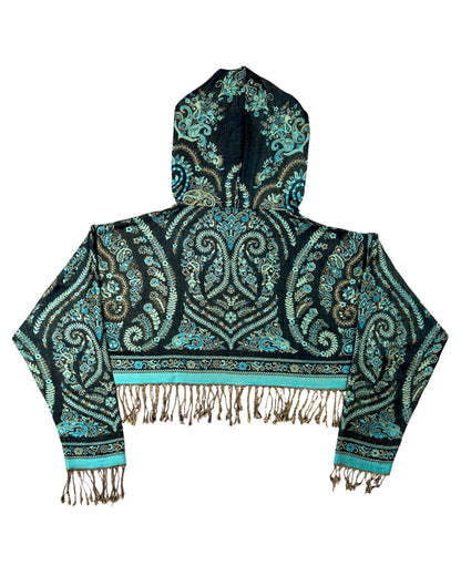 Cropped Pashmina Hoodie