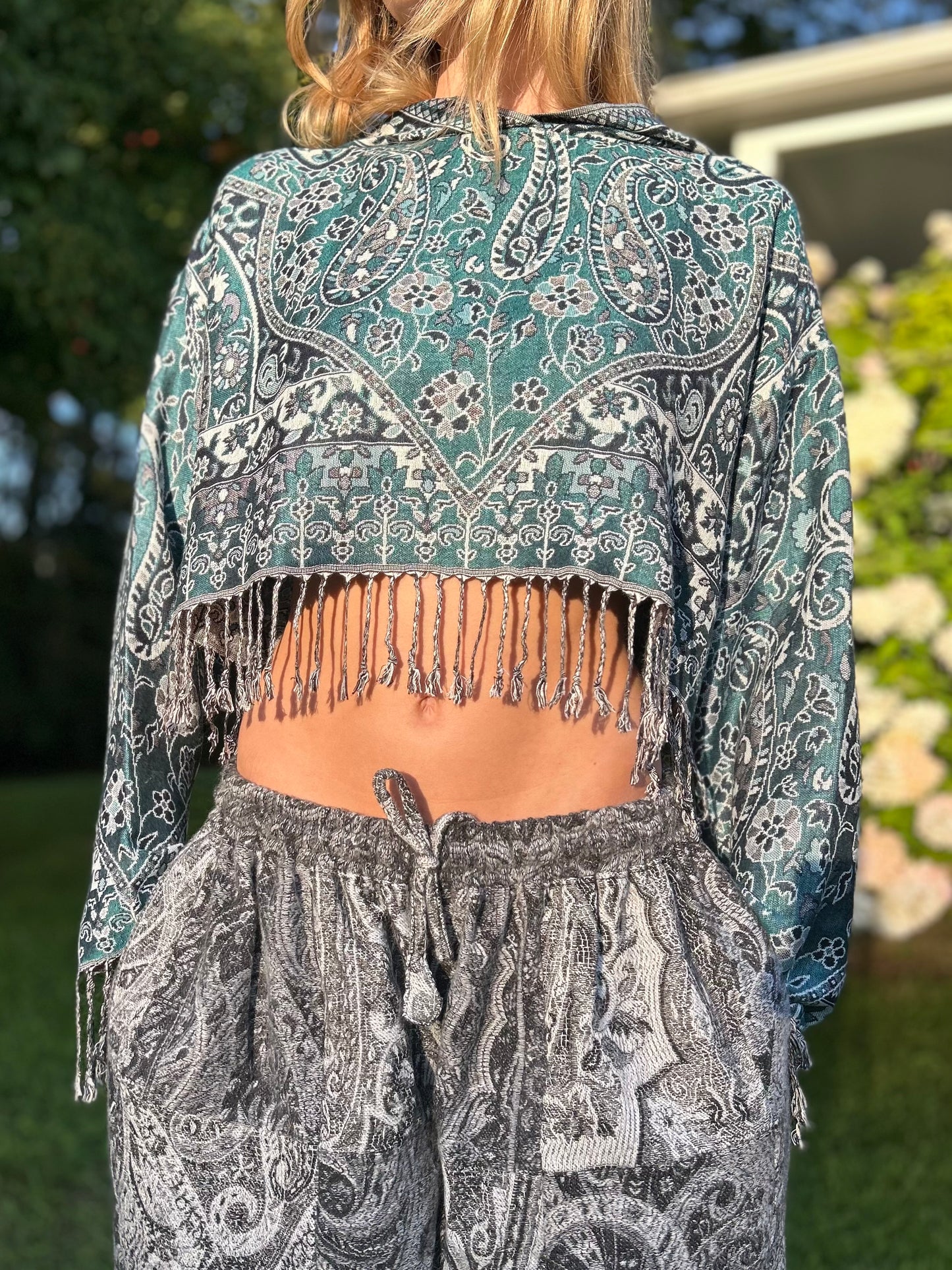 Cropped Pashmina Hoodie