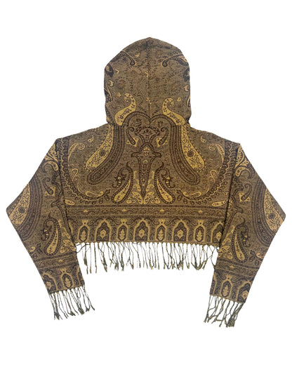 Cropped Pashmina Hoodie