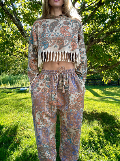 Patchwork Harem Pants