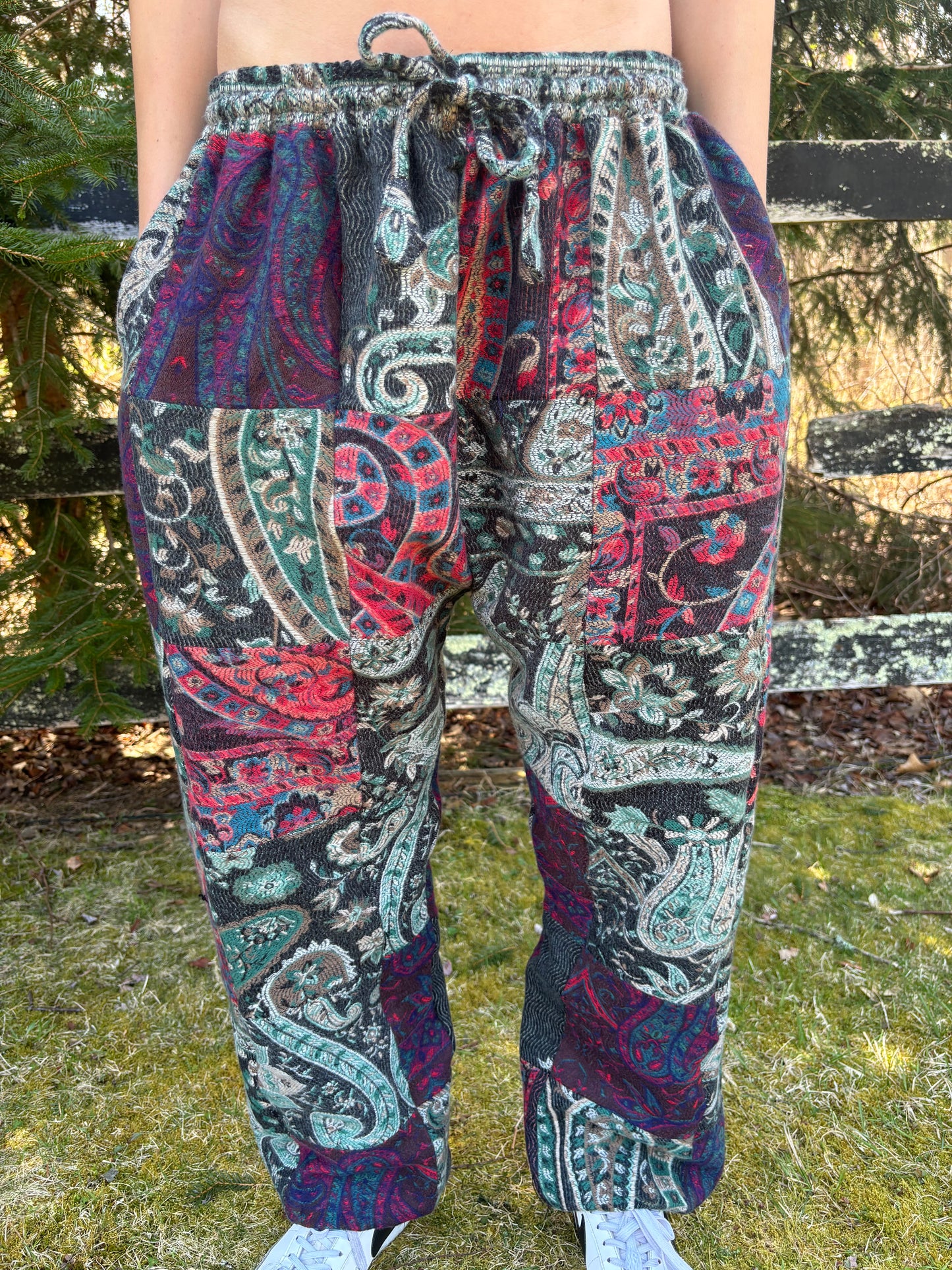 Patchwork Harem Pants