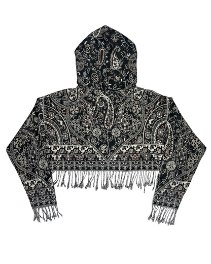 Cropped Pashmina Hoodie