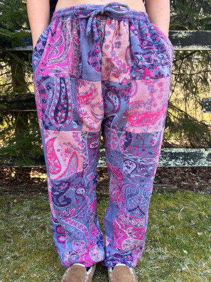 Patchwork Harem Pants