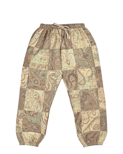 Patchwork Harem Pants