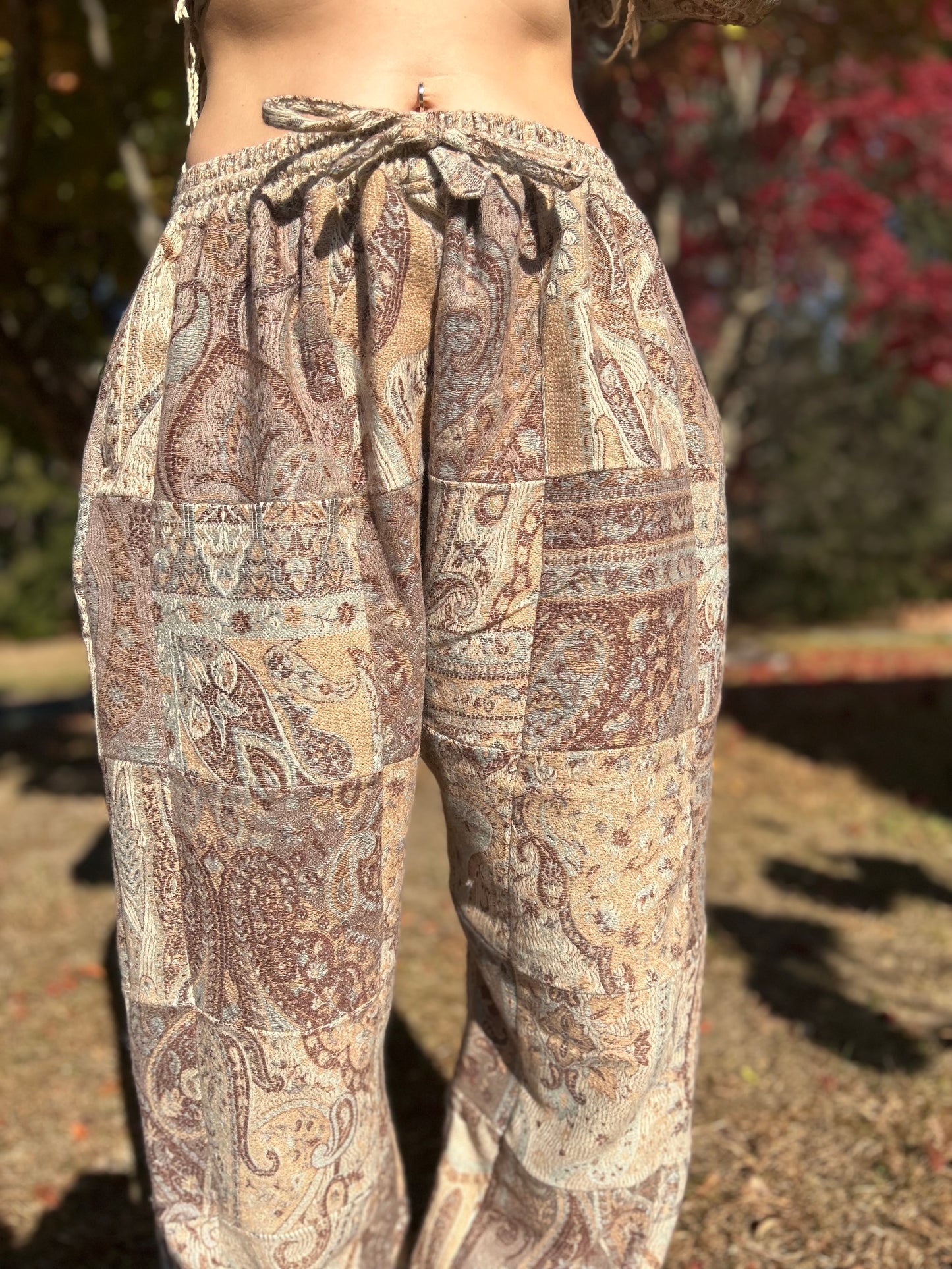 Patchwork Harem Pants