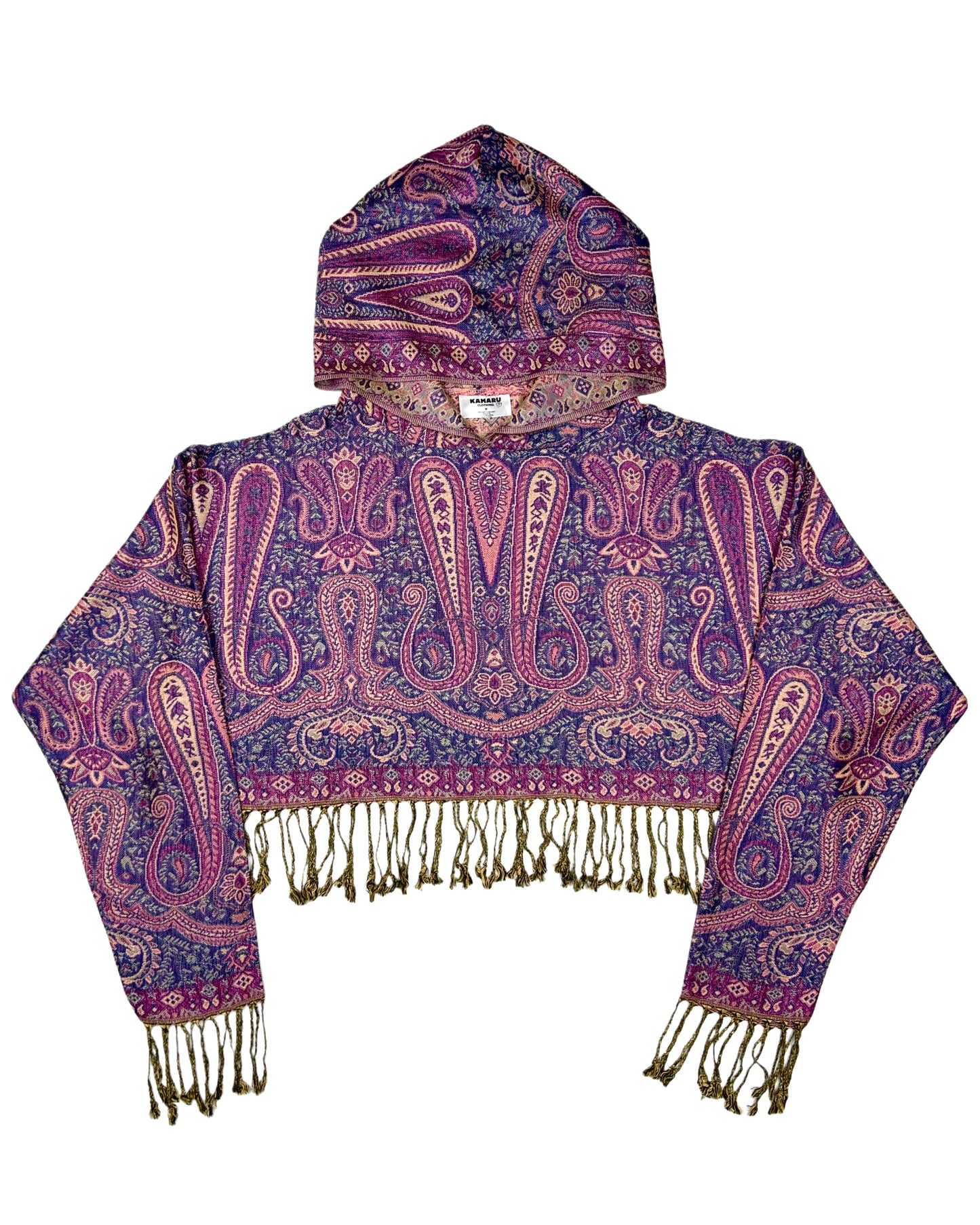 Cropped Pashmina Hoodie