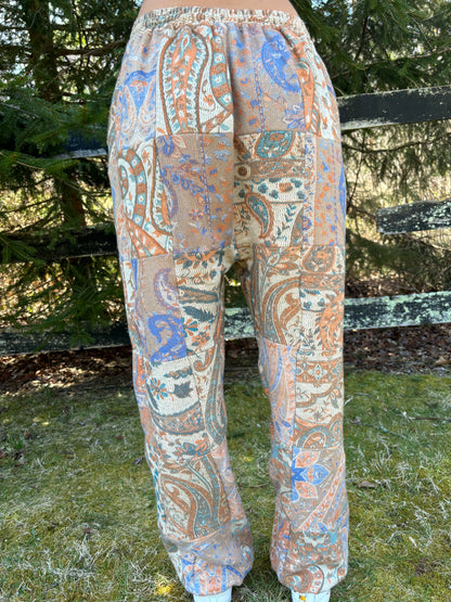 Patchwork Harem Pants