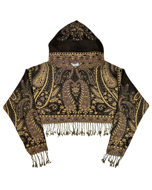 Cropped Pashmina Hoodie