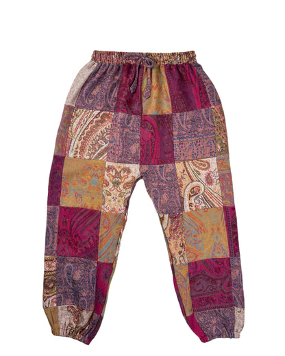 Patchwork Harem Pants