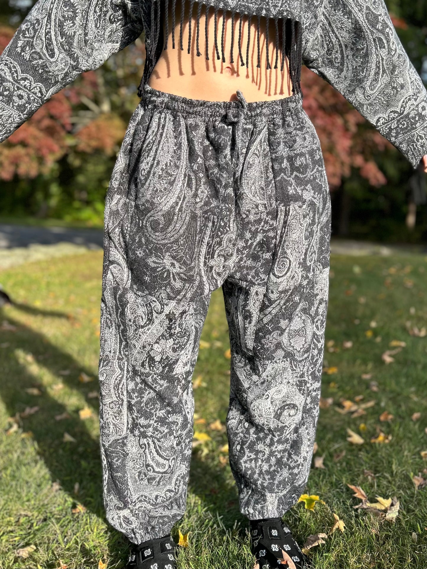 Patchwork Harem Pants
