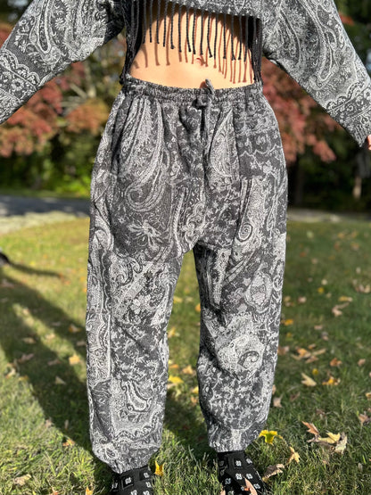 Patchwork Harem Pants