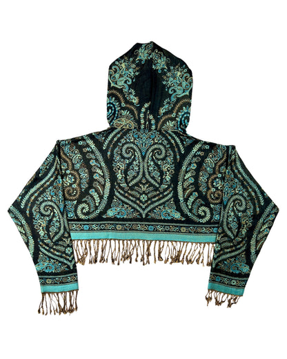 Cropped Pashmina Hoodie