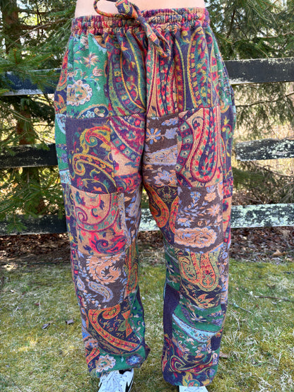 Patchwork Harem Pants