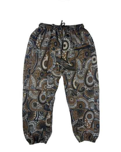 Patchwork Harem Pants