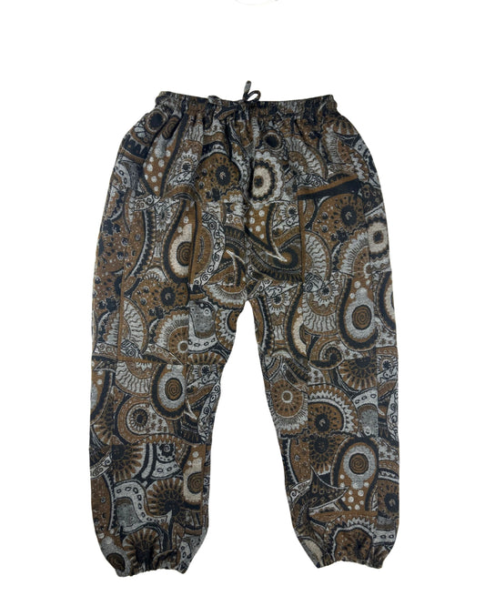 Patchwork Harem Pants