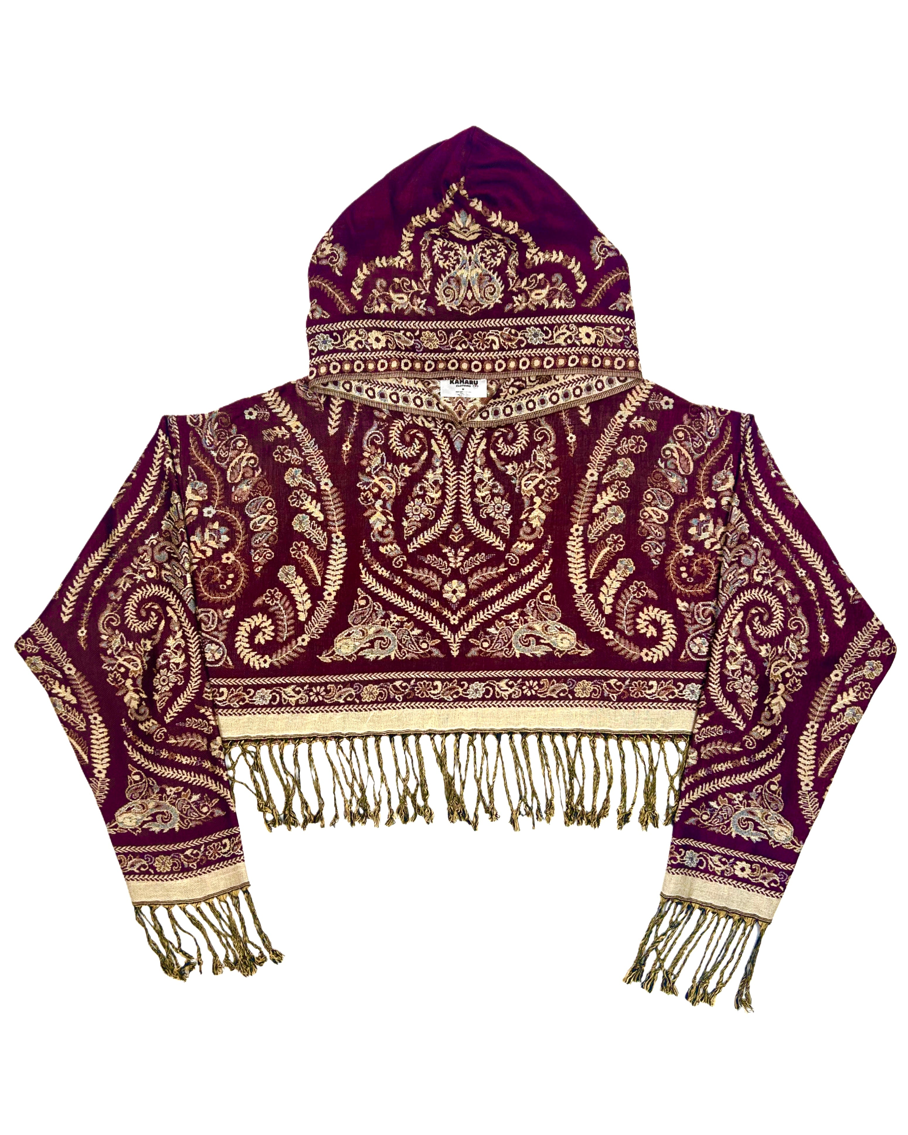 Pashama Ropa Cropped Pashmina Hoodie – Kamaru Clothing