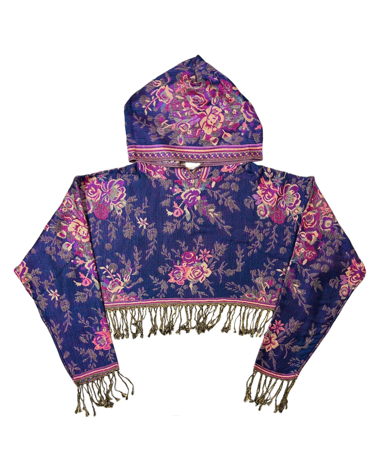 Cropped Pashmina Hoodie