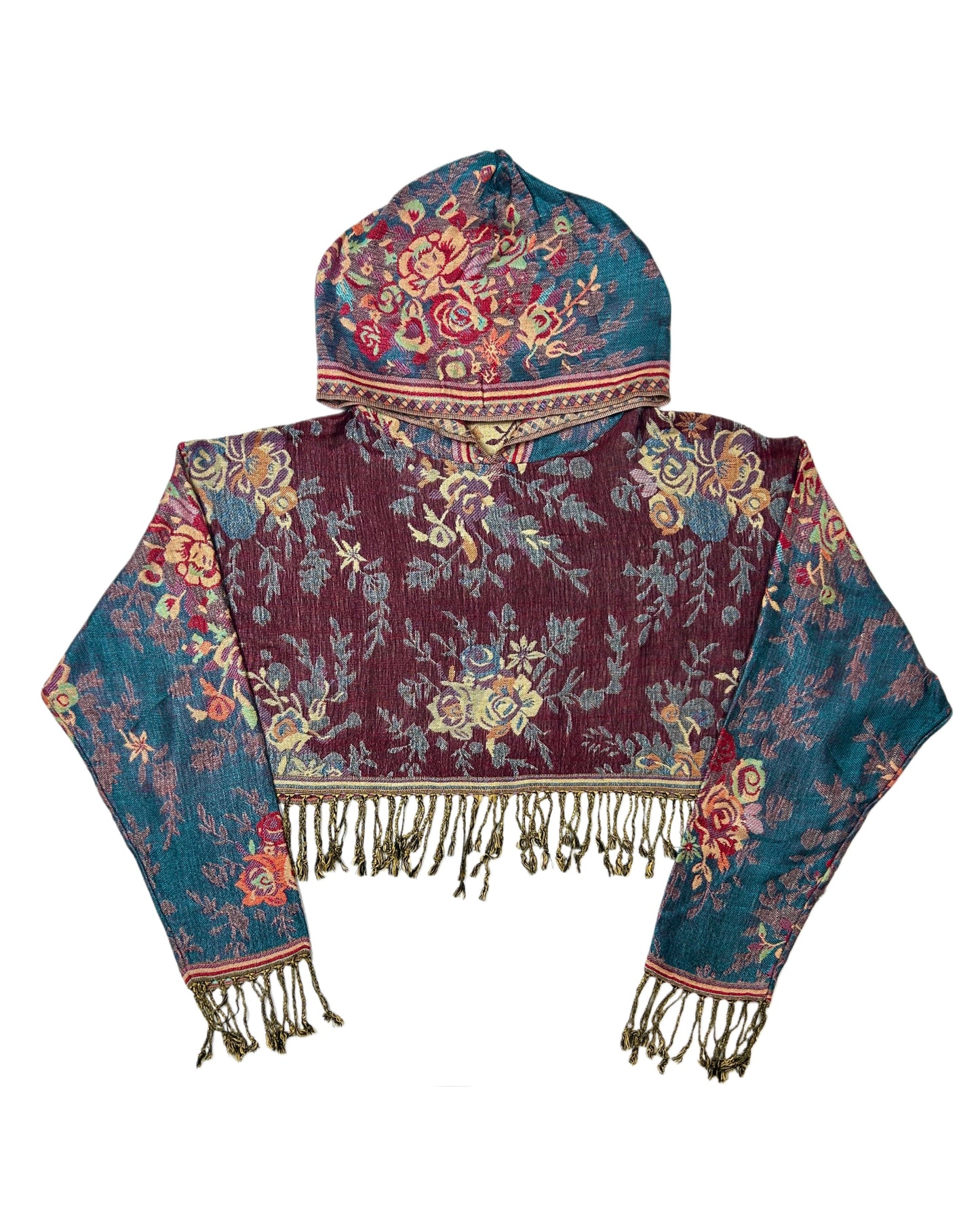 Cropped Pashmina Hoodie