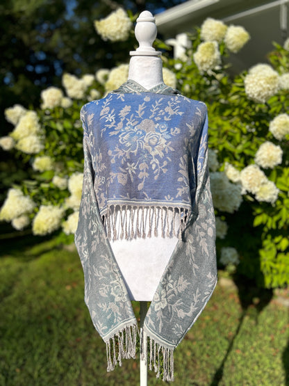 Cropped Pashmina Hoodie