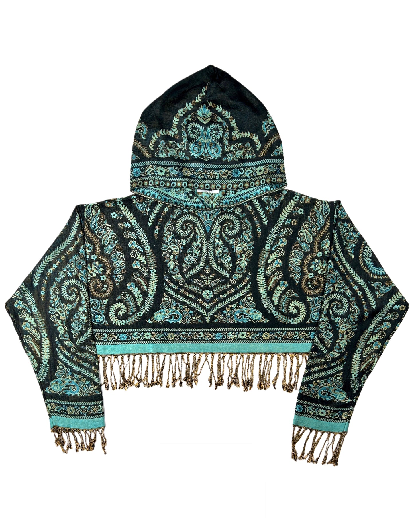 Cropped Pashmina Hoodie