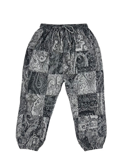 Patchwork Harem Pants