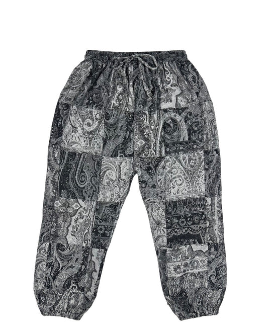 Patchwork Harem Pants