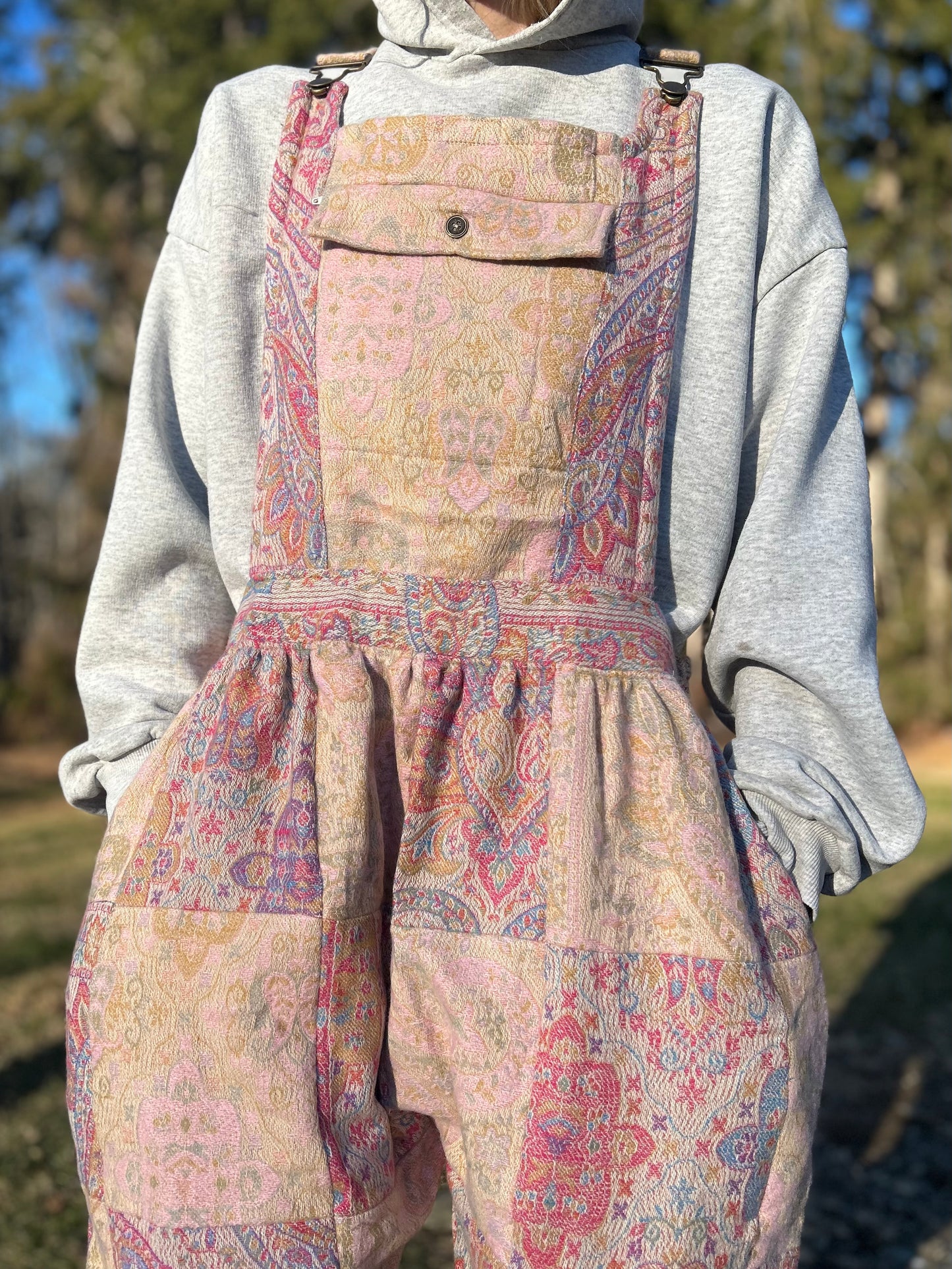 Patchwork Overalls