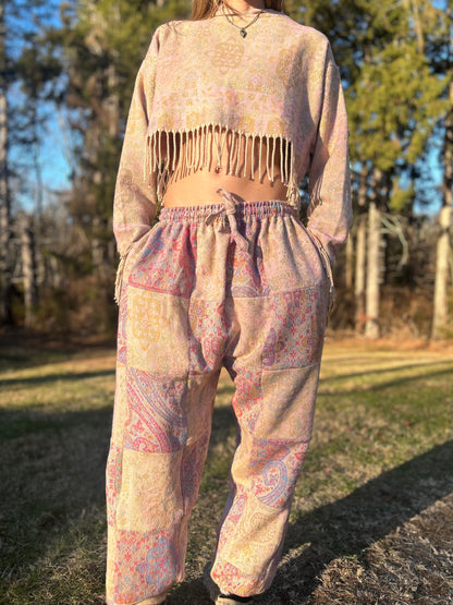 Patchwork Harem Pants