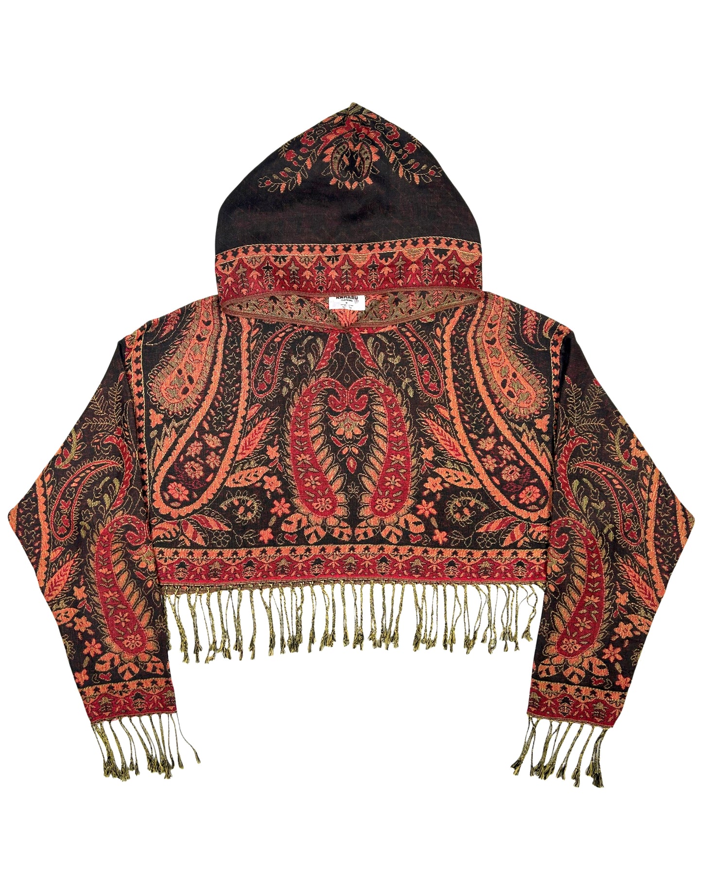 Cropped Pashmina Hoodie