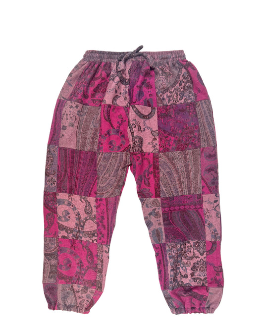 Patchwork Harem Pants