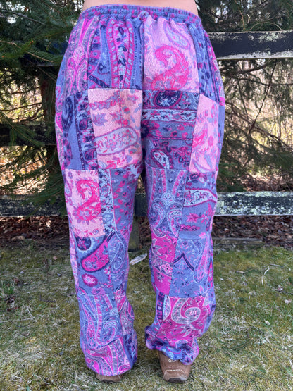 Patchwork Harem Pants