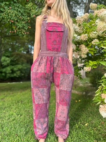 Patchwork Overalls