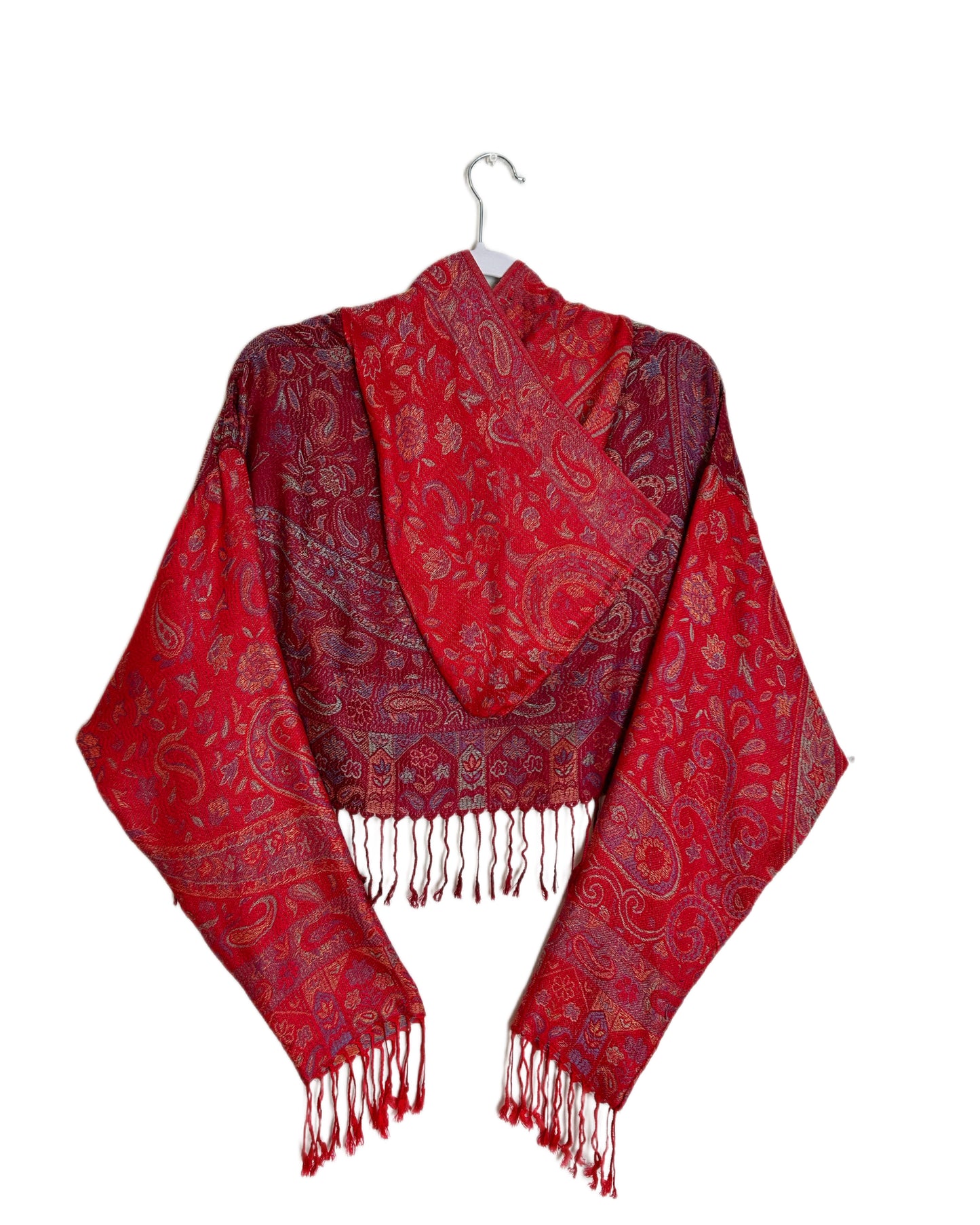 Cropped Pashmina Hoodie