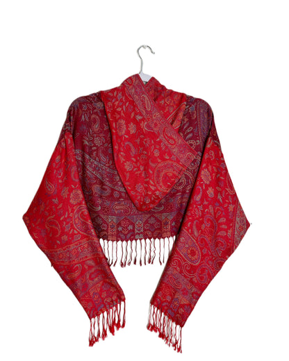 Cropped Pashmina Hoodie